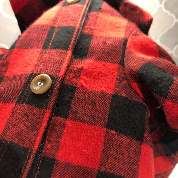 Dog Shirt: CANADIANA Buffalo plaid flannel shirt - size ‘Large’ - Picture 16 of 16